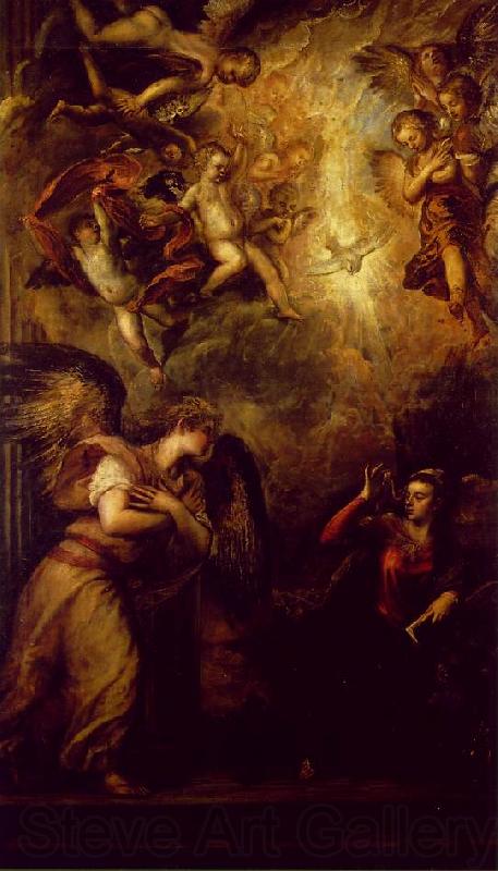 TIZIANO Vecellio Annunciation srt Norge oil painting art